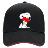 DRILL Adult Ultimate Hat BLACK/RED, (100% COTTON, ADULT, UNISEX, ONE SIZE)