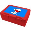 Children's cookie container RED 185x128x65mm (BPA free plastic)