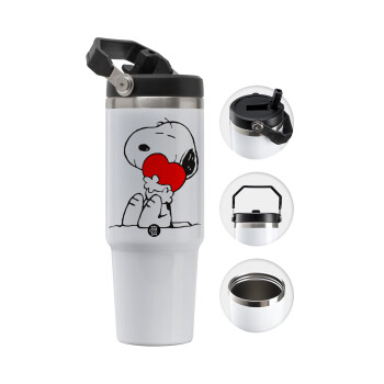 Snoopy, Θερμός Ανοξείδωτο 30oz με χερούλι
