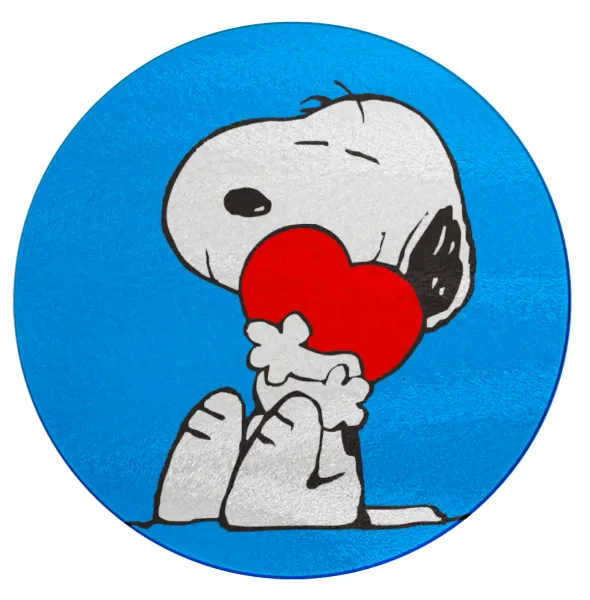 Snoopy — Επιφάνεια κοπής γυάλινη στρογγυλή (30cm)