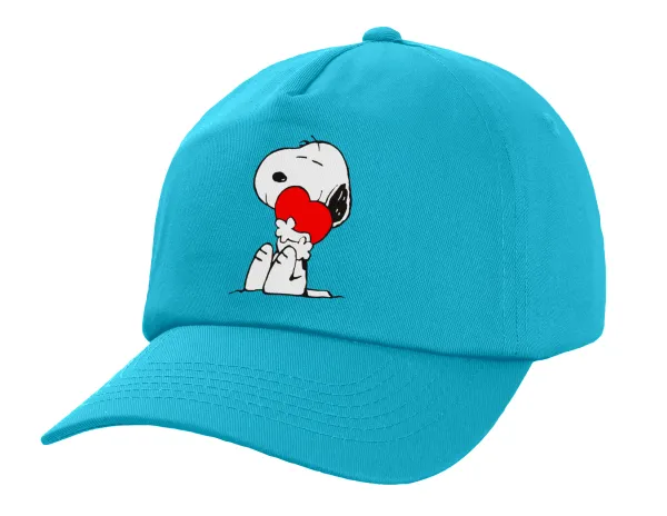 Snoopy — Καπέλο Ενηλίκων Baseball, 100% Βαμβακερό,  Γαλάζιο (ΒΑΜΒΑΚΕΡΟ, ΕΝΗΛΙΚΩΝ, UNISEX, ONE SIZE)