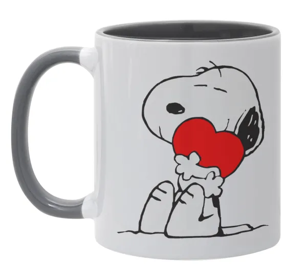 Snoopy — Mug colored grey, ceramic, 330ml