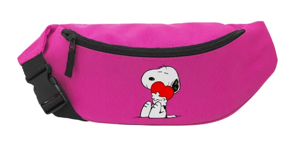 Snoopy — Unisex waist bag (banana) in PINK color with 2 pockets