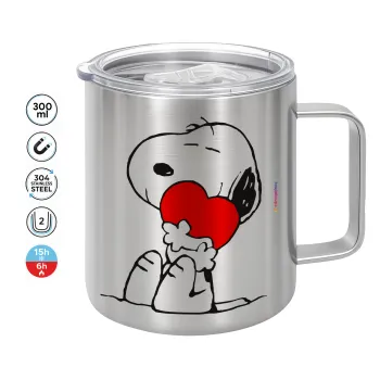 Snoopy, Κούπα Ανοξείδωτη διπλού τοιχώματος 300ml