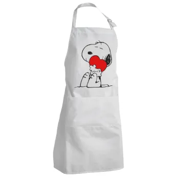 Snoopy, Ποδιά Σεφ Ολόσωμη Ενήλικων (με ρυθμιστικά και 2 τσέπες)