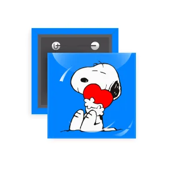 Snoopy, Κονκάρδα παραμάνα τετράγωνη 5x5cm