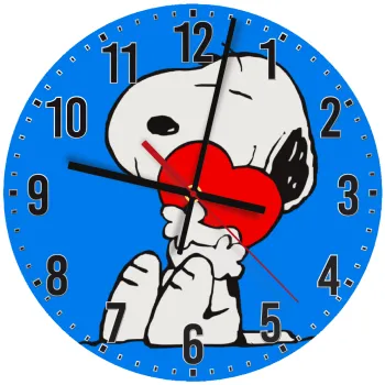 Snoopy, Ρολόι τοίχου ξύλινο (30cm)
