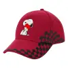Adult Cap RACING Ultimate Red/Black, (100% COTTON DRILL, ADULT, UNISEX, ONE SIZE ADULT)