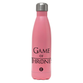 Game of Thrones, Metal mug thermos Pink Mat (Stainless steel), double wall, 500ml