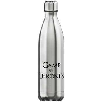 Game of Thrones, Μεταλλικό παγούρι θερμός Inox (Stainless steel), διπλού τοιχώματος, 750ml