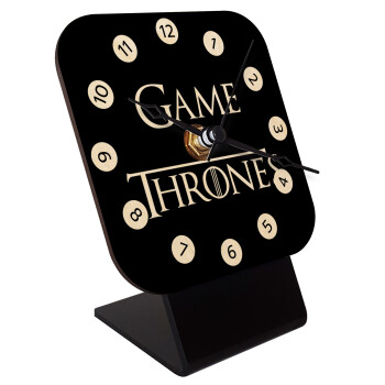 Game of Thrones, Επιτραπέζιο ρολόι σε φυσικό ξύλο (10cm)