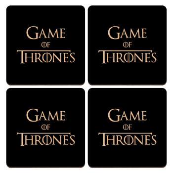 Game of Thrones, ΣΕΤ x4 Σουβέρ ξύλινα τετράγωνα plywood (9cm)