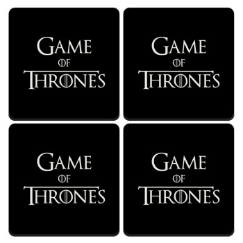 Game of Thrones, ΣΕΤ 4 Σουβέρ ξύλινα τετράγωνα (9cm)