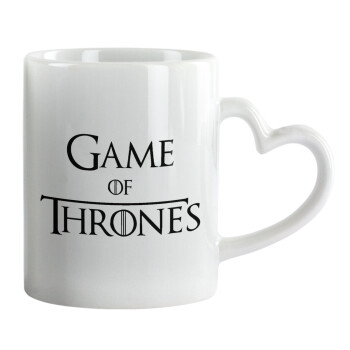 Game of Thrones, Mug heart handle, ceramic, 330ml