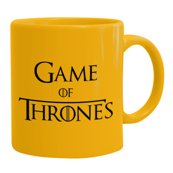 Game of Thrones, Ceramic coffee mug yellow, 330ml (1pcs)