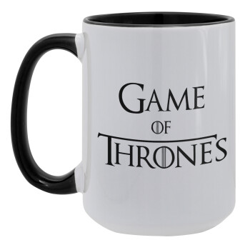 Game of Thrones, Κούπα Mega 15oz, κεραμική Μαύρη, 450ml