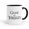 Game of Thrones, Κούπα χρωματιστή μαύρη, κεραμική, 330ml