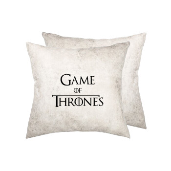 Game of Thrones, Μαξιλάρι καναπέ Δερματίνη Γκρι 40x40cm με γέμισμα