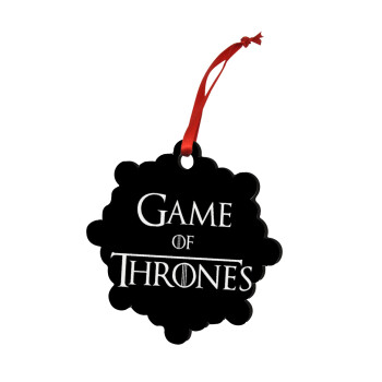 Game of Thrones, Χριστουγεννιάτικο στολίδι snowflake ξύλινο 7.5cm