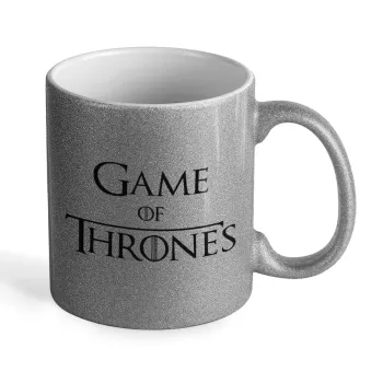Game of Thrones, Κούπα Ασημένια Glitter που γυαλίζει, κεραμική, 330ml