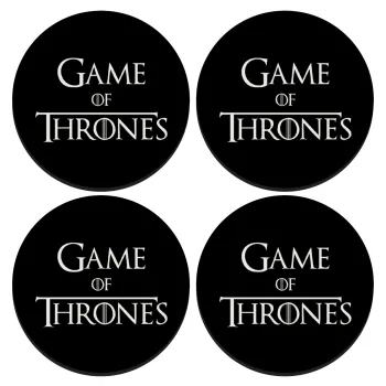 Game of Thrones, SET of 4 round wooden coasters (9cm)
