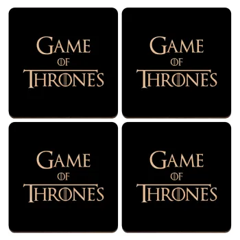 Game of Thrones, ΣΕΤ x4 Σουβέρ ξύλινα τετράγωνα plywood (9cm)