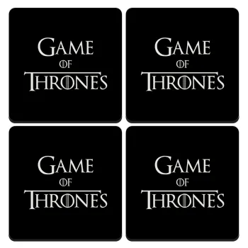 Game of Thrones, ΣΕΤ 4 Σουβέρ ξύλινα τετράγωνα (9cm)