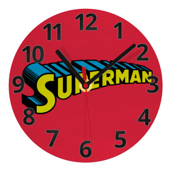 Superman vintage, Ρολόι τοίχου γυάλινο (20cm)
