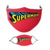 Superman vintage, Μάσκα υφασμάτινη Ενηλίκων πολλαπλών στρώσεων με υποδοχή φίλτρου