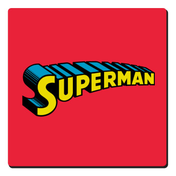 Superman vintage, Τετράγωνο μαγνητάκι ξύλινο 6x6cm