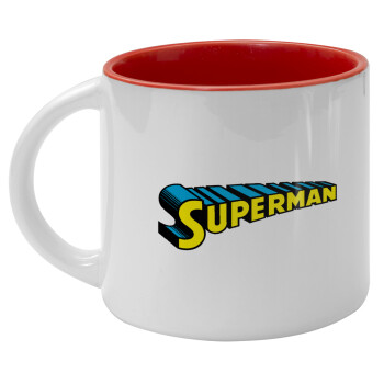 Superman vintage, Κούπα κεραμική 400ml Λευκή/Κόκκινη