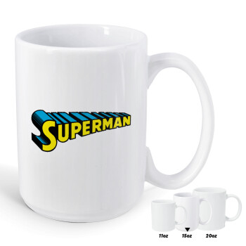Superman vintage, Κούπα Mega, κεραμική, 450ml