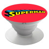 Superman vintage, Pop Socket Λευκό Βάση Στήριξης Κινητού στο Χέρι