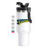 Mega Stainless steel Tumbler with lid, double wall 1,2L