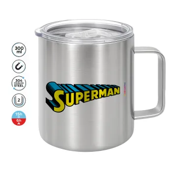 Superman vintage, Mug Stainless steel double wall 300ml
