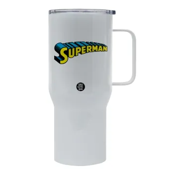 Superman vintage, Mega Stainless steel Tumbler with lid, double wall 750L