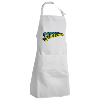 Superman vintage, Adult Chef Apron (with sliders and 2 pockets)