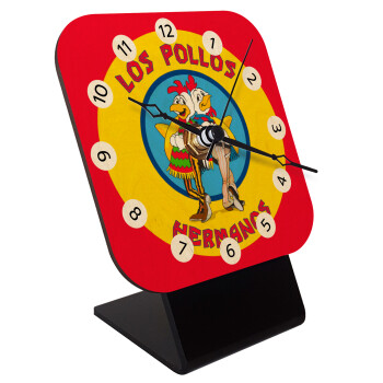 Los Pollos Hermanos, Επιτραπέζιο ρολόι σε φυσικό ξύλο (10cm)