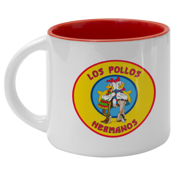 Los Pollos Hermanos, Κούπα κεραμική 400ml Λευκή/Κόκκινη