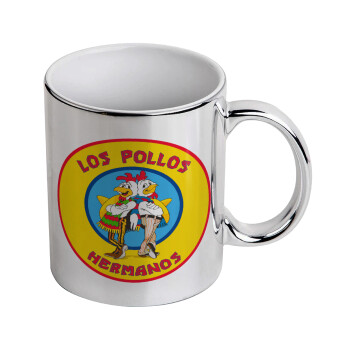 Los Pollos Hermanos, Κούπα κεραμική, ασημένια καθρέπτης, 330ml