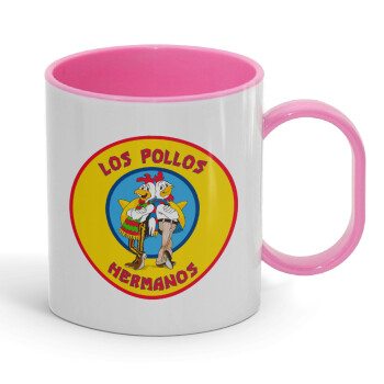 Los Pollos Hermanos, Κούπα (πλαστική) (BPA-FREE) Polymer Ροζ για παιδιά, 330ml