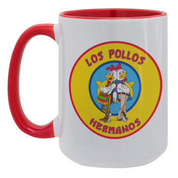 Los Pollos Hermanos, Κούπα Mega 15oz, κεραμική Κόκκινη, 450ml