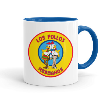 Los Pollos Hermanos, Mug colored blue, ceramic, 330ml