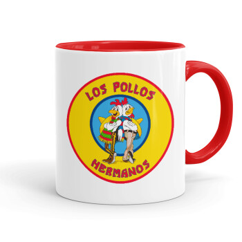 Los Pollos Hermanos, Mug colored red, ceramic, 330ml