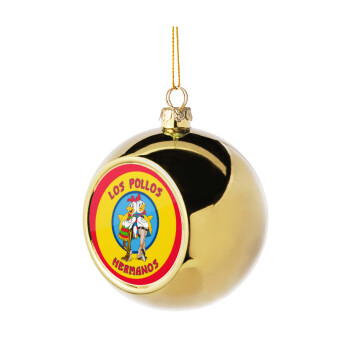 Los Pollos Hermanos, Χριστουγεννιάτικη μπάλα δένδρου Χρυσή 8cm