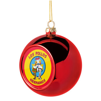 Los Pollos Hermanos, Χριστουγεννιάτικη μπάλα δένδρου Κόκκινη 8cm
