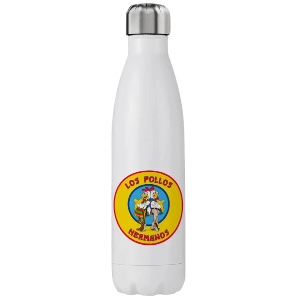 Los Pollos Hermanos — Μεταλλικό παγούρι θερμός (Stainless steel), διπλού τοιχώματος, 750ml