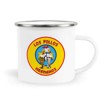 Los Pollos Hermanos, Metallic enamel cup white 360ml