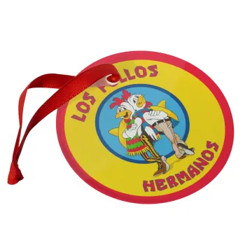 Los Pollos Hermanos, Christmas ornament glass 9cm