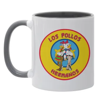 Los Pollos Hermanos, Κούπα χρωματιστή γκρι, κεραμική, 330ml